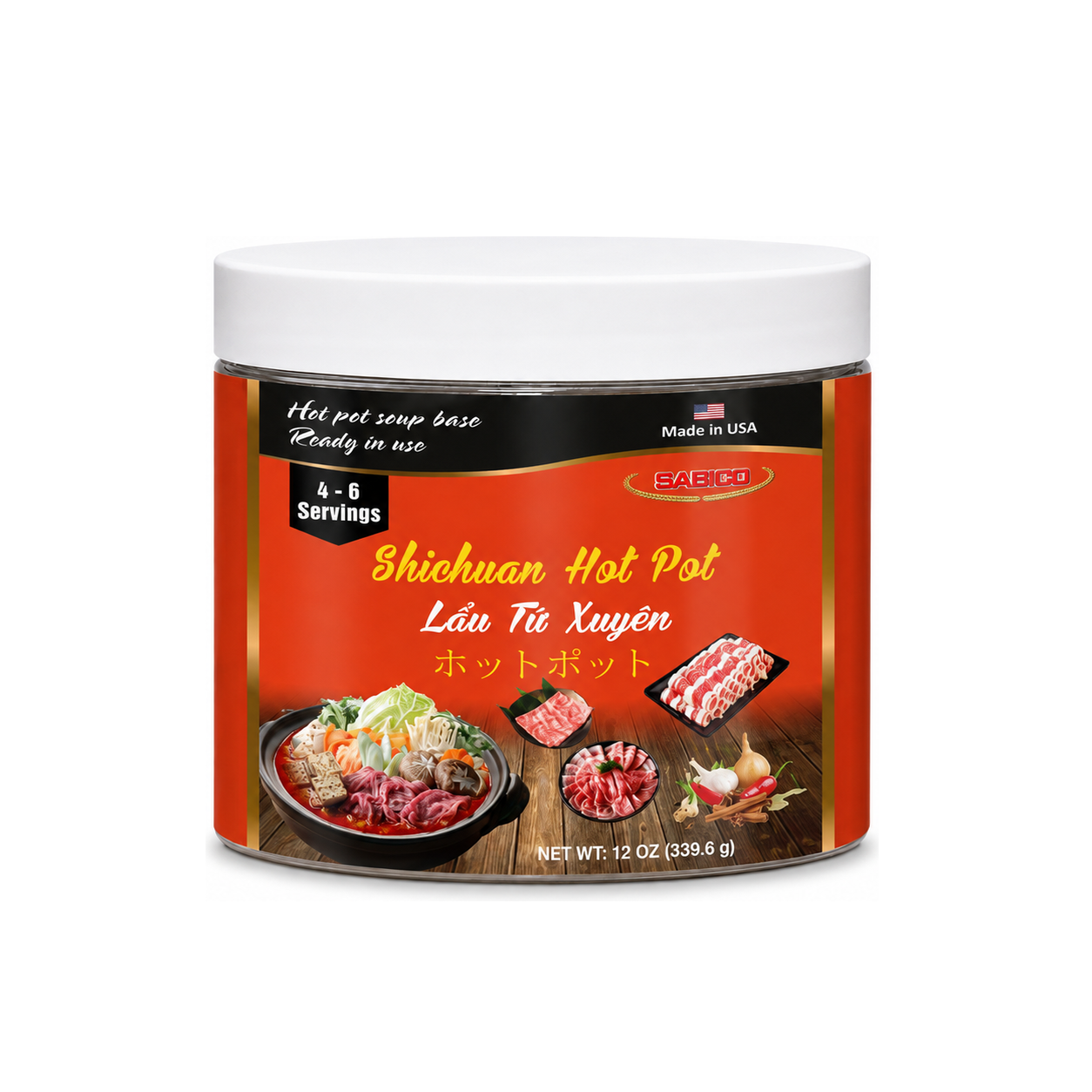 Sabico Sabico Sichuan Hot Pot package on white background