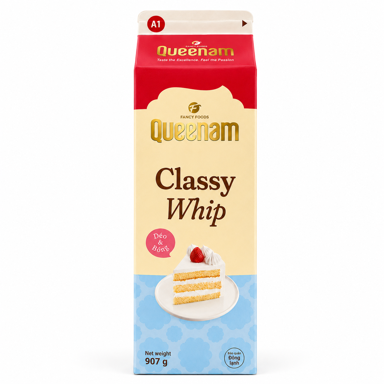 Queenam Classy Whip A1 carton on white background
