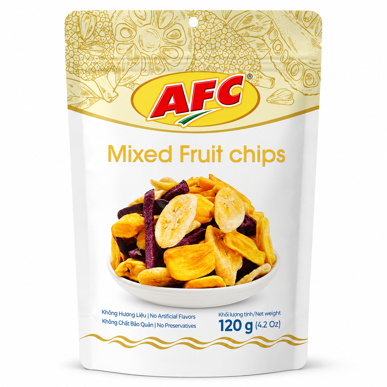 AFC AFC Mixed Fruit Chips package on white background