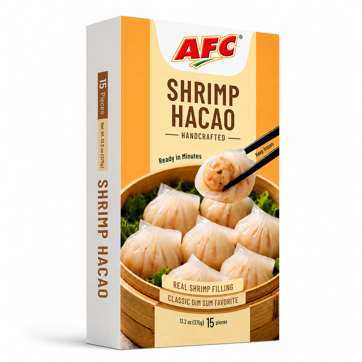 AFC Shrimp Hacao package on white background
