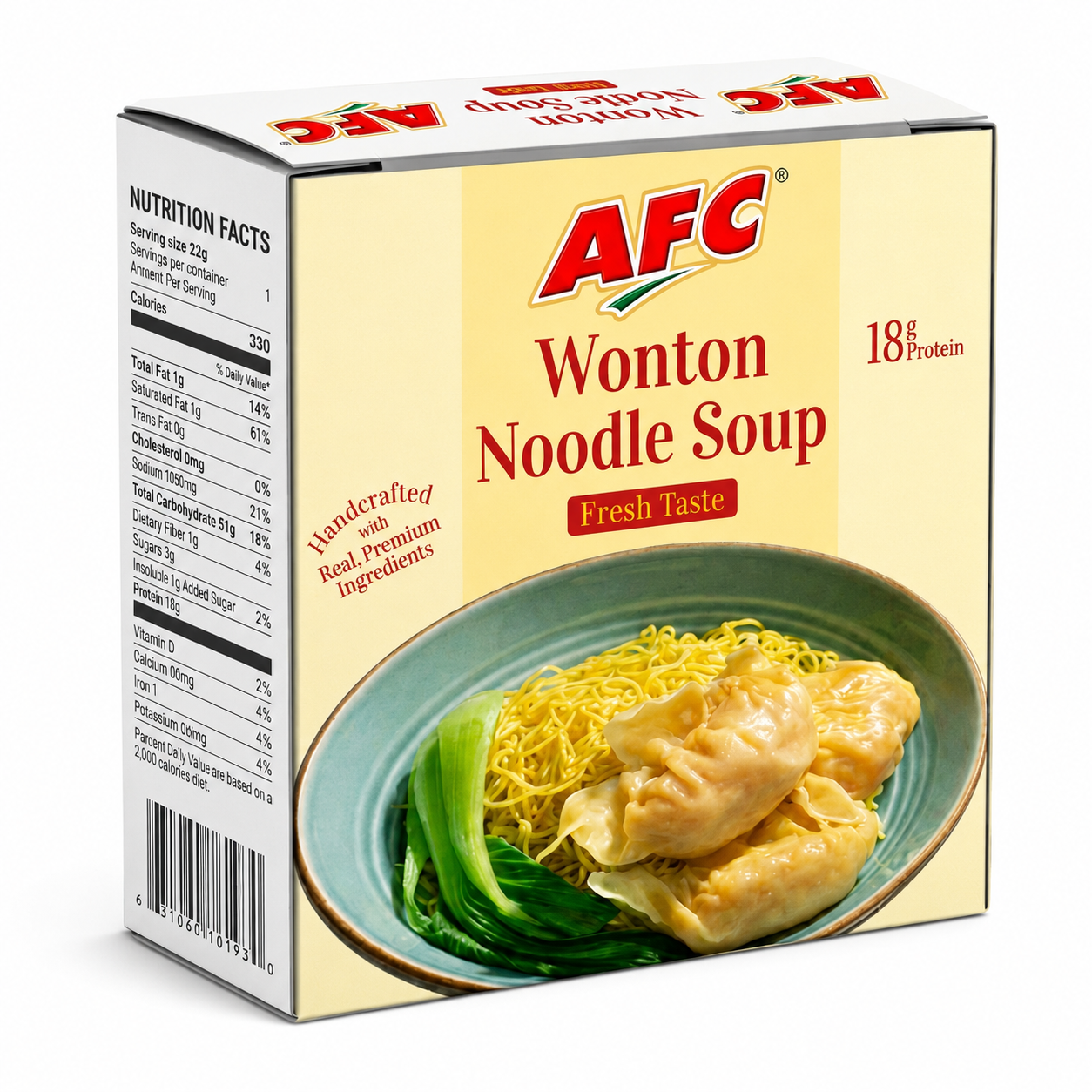 AFC AFC Wonton Noodle Soup package on white background